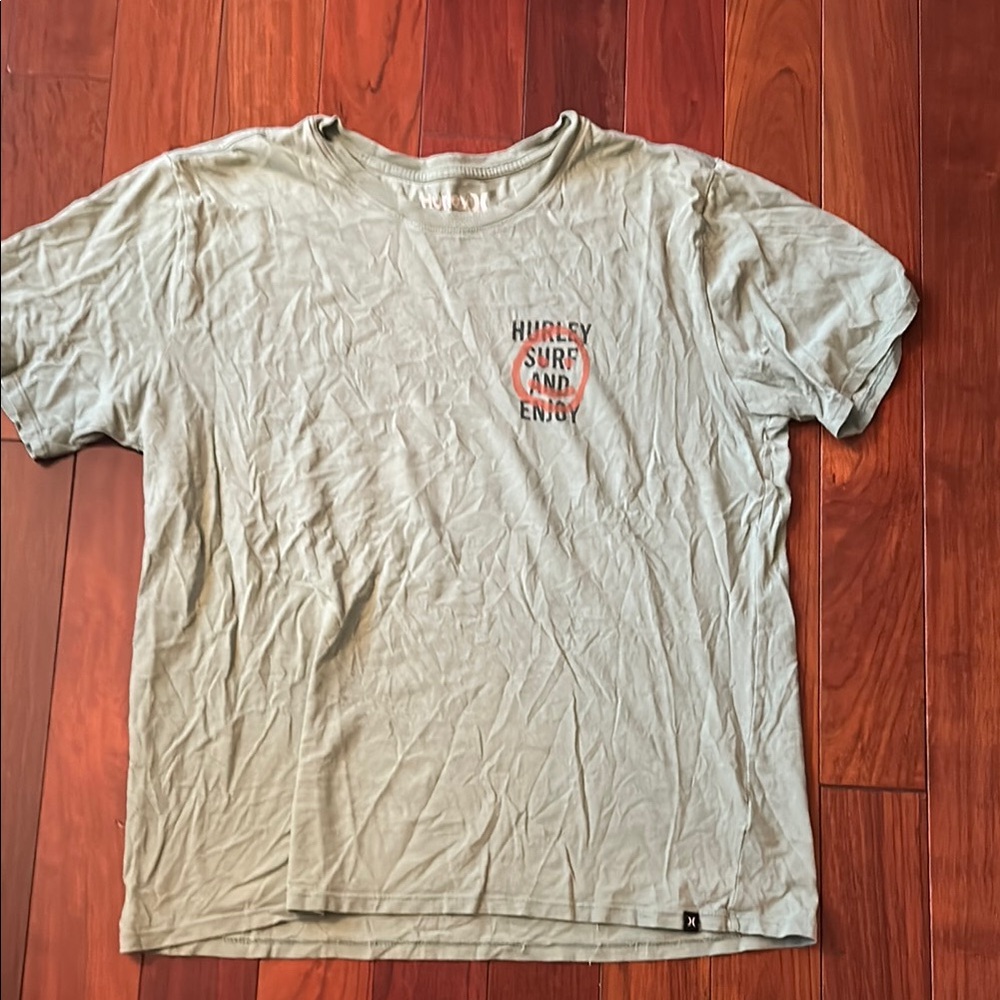 Hurley Light Gray Graphic Tee